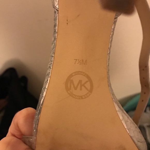 Silver Michael Kors High Heels - Picture 4 of 4